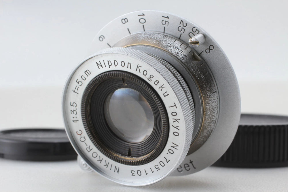 10 blades Nikon Nikkor-QC 5cm f/3.5 Collapsible Lens LTM L39 — Excellent