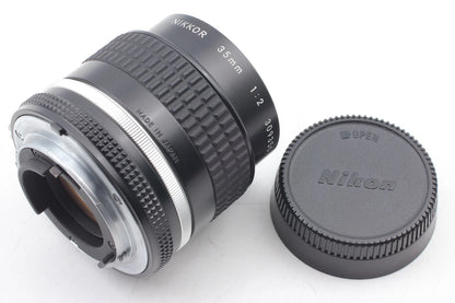 Nikon Ai-s Nikkor 35mm f/2 Wide angle lens HN-3 F mount — Mint