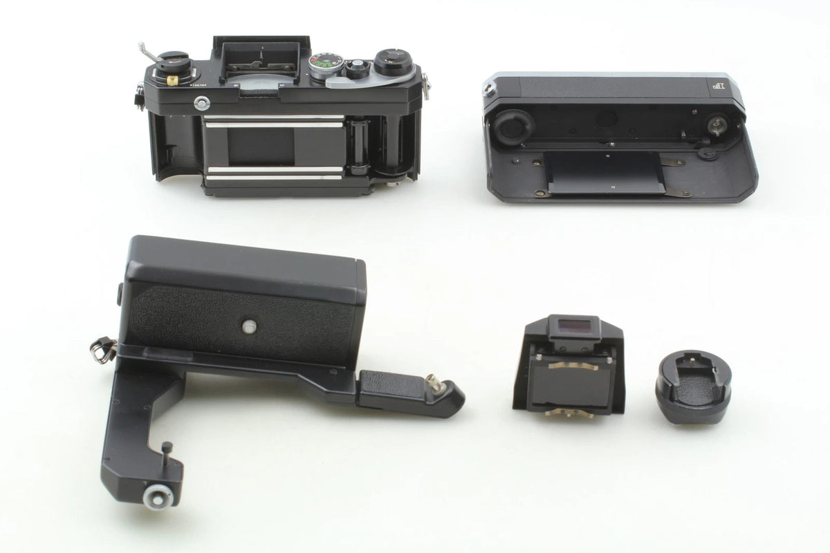 Nikon F Eye Level Black F-36 35mm Film Camera & Motor Drive — Mint