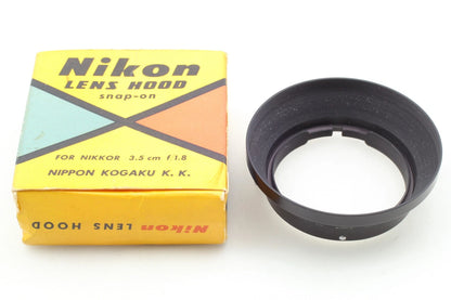 Lens Hood for W-Nikkor 3.5cm f/1.8 Nikon S Mount — Mint