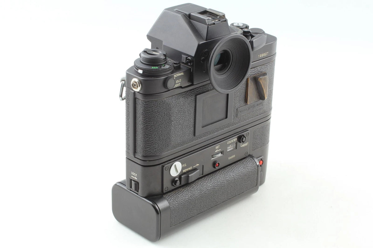 Canon New F-1 AE Finder w/Motor Drive FN 35mm Film Camera — Near Mint