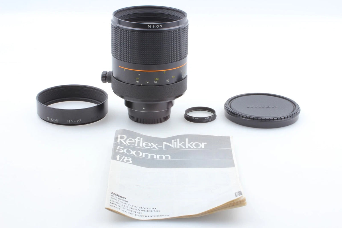 Nikon Reflex-NIKKOR new 500mm f/8 Mirror Lens HN-27 — Excellent