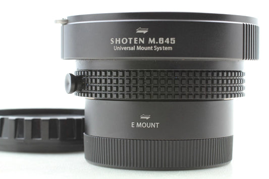 SHOTEN UMS M645-SE-U mount adapter Mamiya 645 lens to Sony E — Near Mint