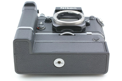 Nikon F2 Eye Level Black SLR with Motor Drive MD-2 MB-1 MF-3 — Top Mint