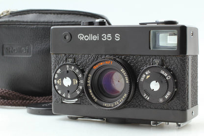 Rollei 35 S Black HFT Sonnar Film Camera w/ Case Cap Strap — Excellent (legacy Exc+4)