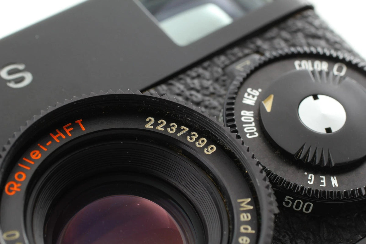 Rollei 35 S Black HFT Sonnar Film Camera w/ Case Cap Strap — Excellent (legacy Exc+4)